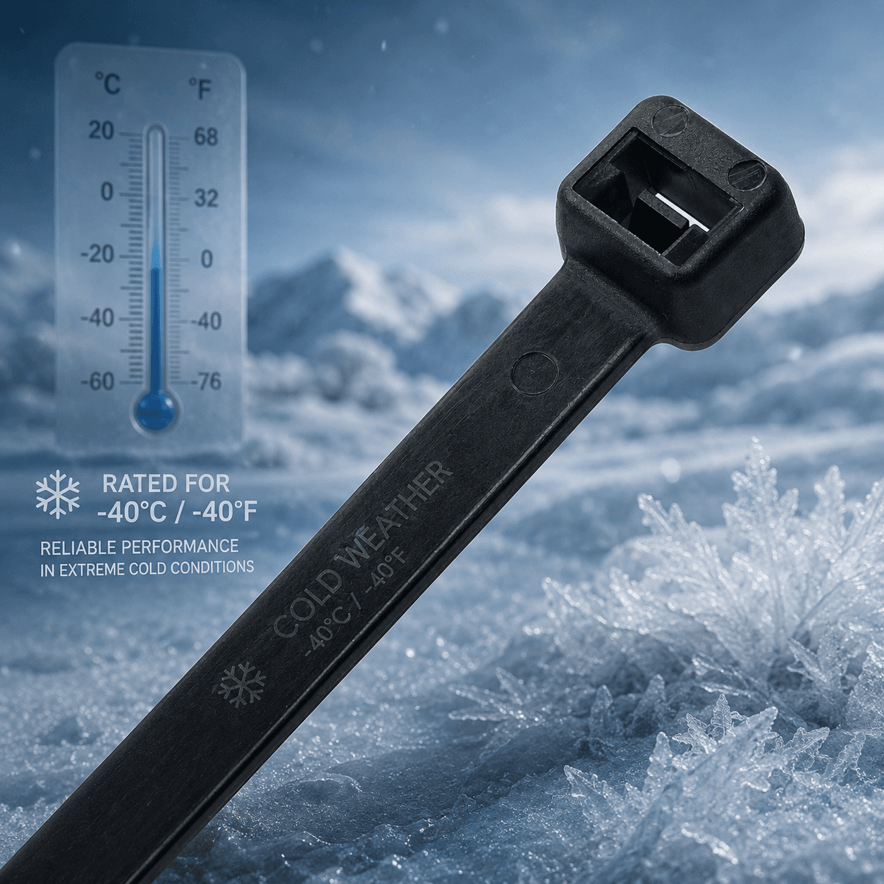 Cold Weather Zip Ties: A Contractor's Buyer's Guide