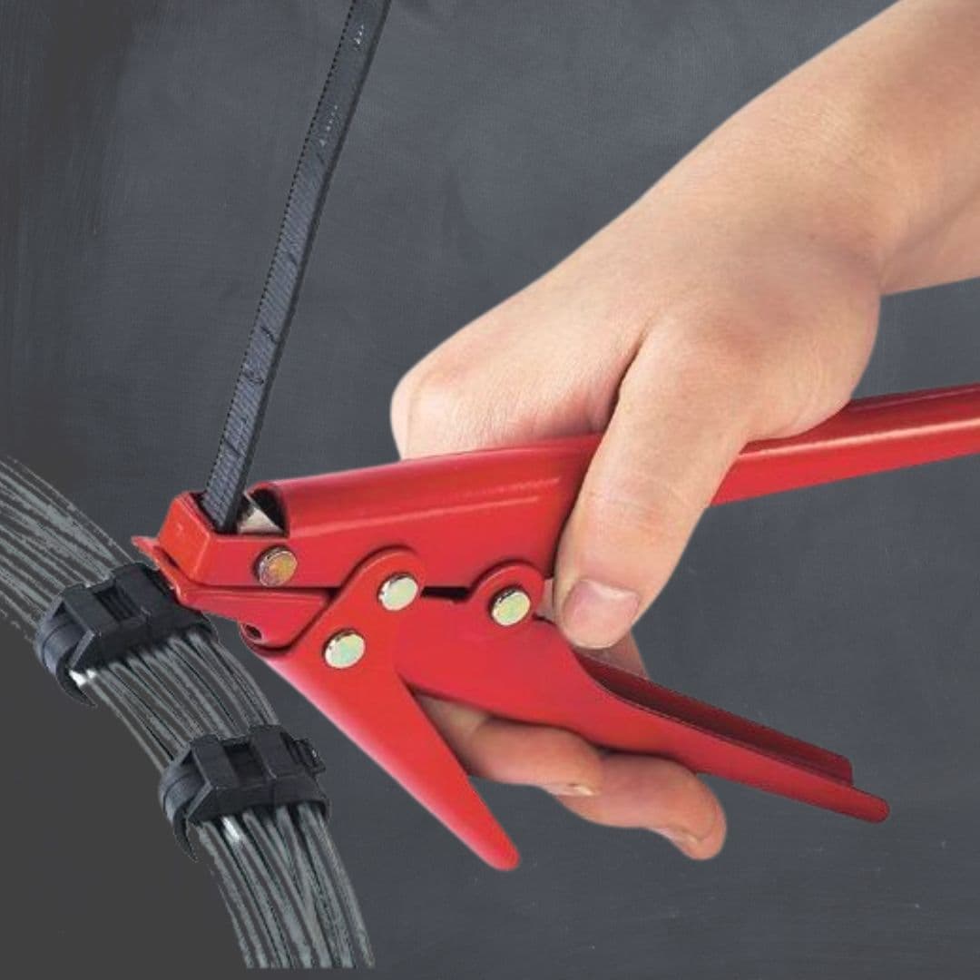 Nylon and stainless steel zip tie guns